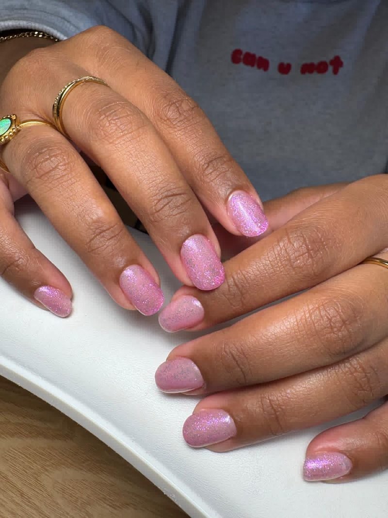 Nude gel manicure at Queen Bee Nails Rockingham WA